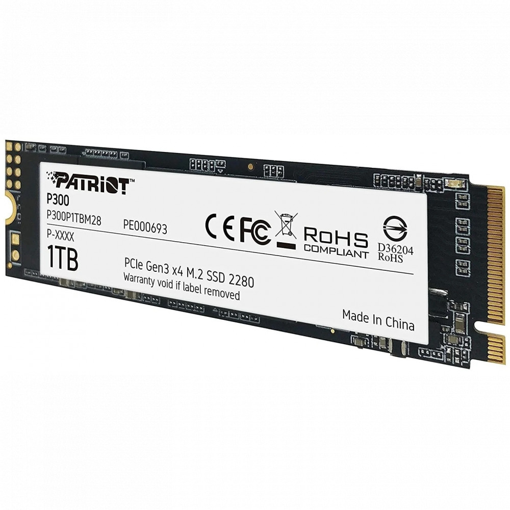 Жесткий диск Patriot P300 P300P1TBM28 SSD (твердотельные), 1 ТБ, M.2, PCIe - миниатюра 7