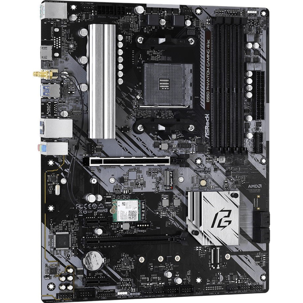 Материнская плата ASRock B550 Phantom Gaming 4 B550 PHANTOM GAMING 4 ATX, AMD AM4 - миниатюра 8