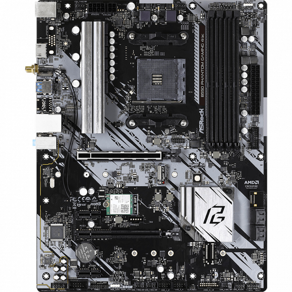 Материнская плата ASRock B550 PHANTOM GAMING 4/AC ATX, AMD AM4 - миниатюра 7