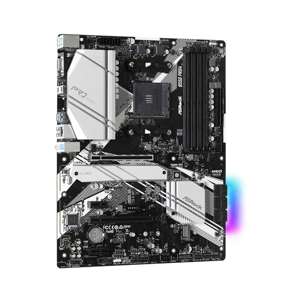 Материнская плата ASRock B550 Pro4 B550 PRO4 ATX, AMD AM4 - миниатюра 4