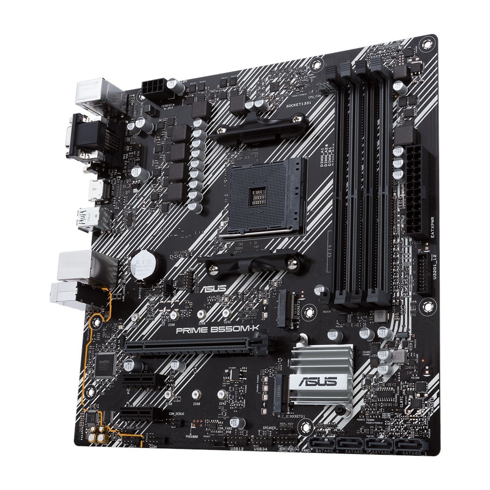 Материнская плата Asus PRIME B550M-K Micro-ATX, AMD AM4 - миниатюра 7