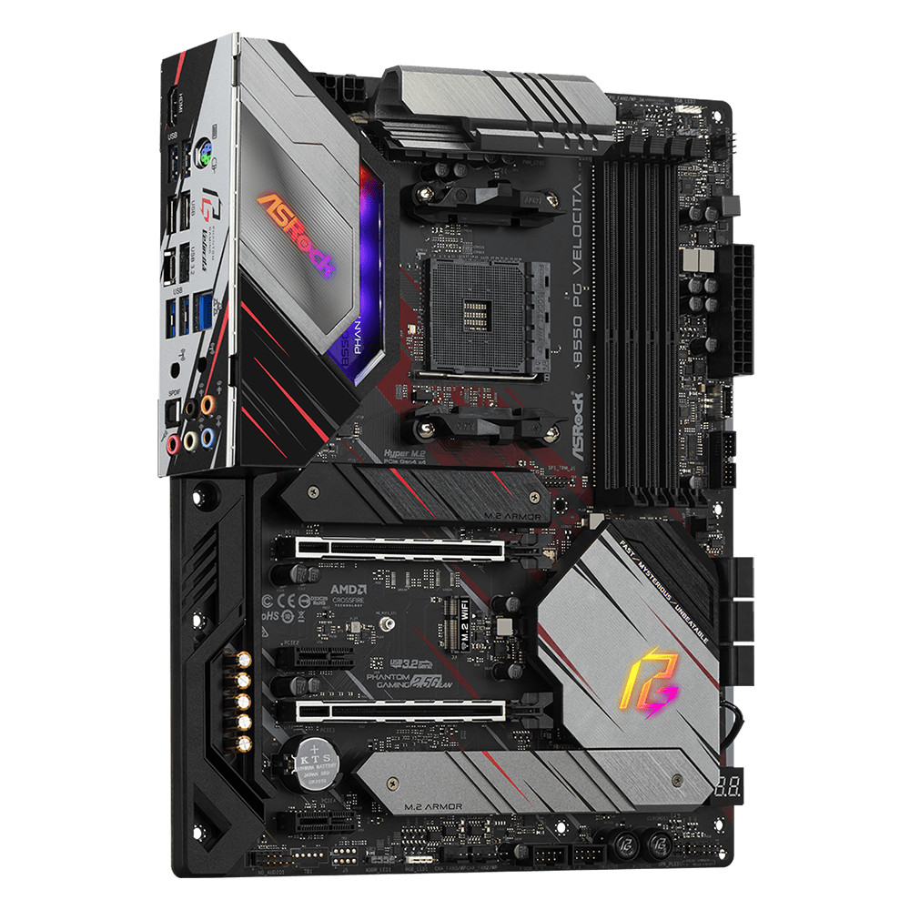 Материнская плата ASRock B550 PG Velocita B550 PG VELOCITA ATX, AMD AM4 - миниатюра 7