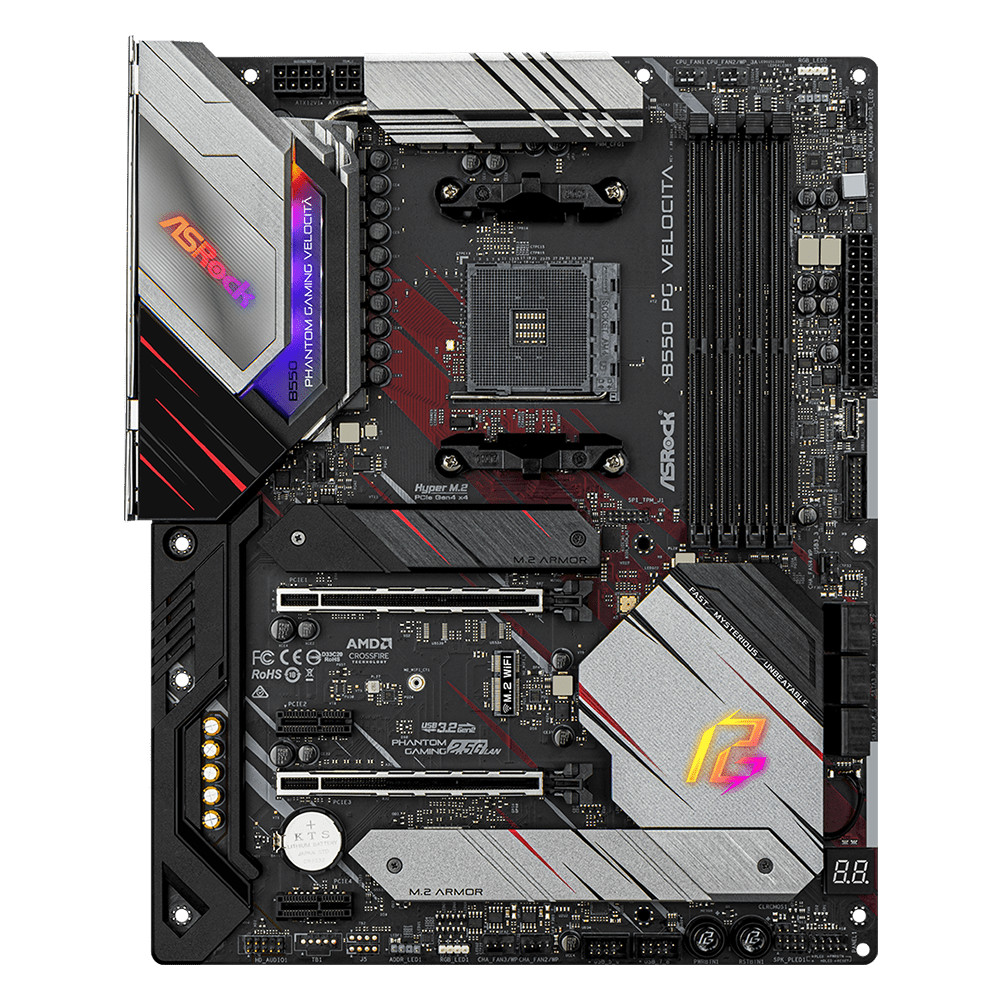Материнская плата ASRock B550 PG Velocita B550 PG VELOCITA ATX, AMD AM4 - миниатюра 8