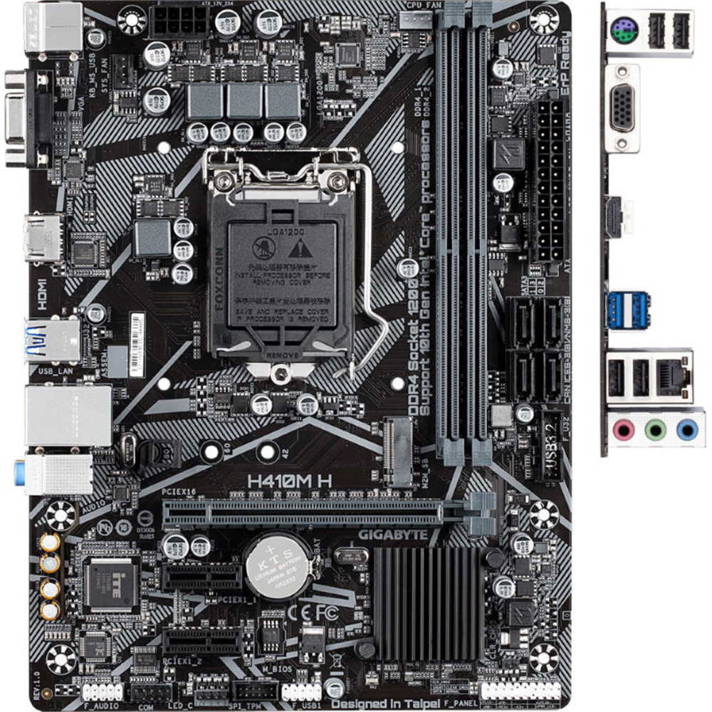 Материнская плата Gigabyte H410M H Micro-ATX, LGA 1200 - миниатюра 9