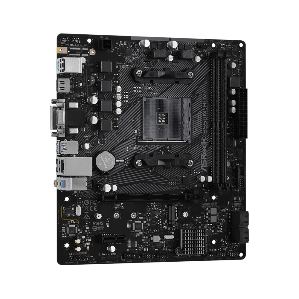 Материнская плата ASRock B550M-HDV Micro-ATX, AMD AM4 - миниатюра 6