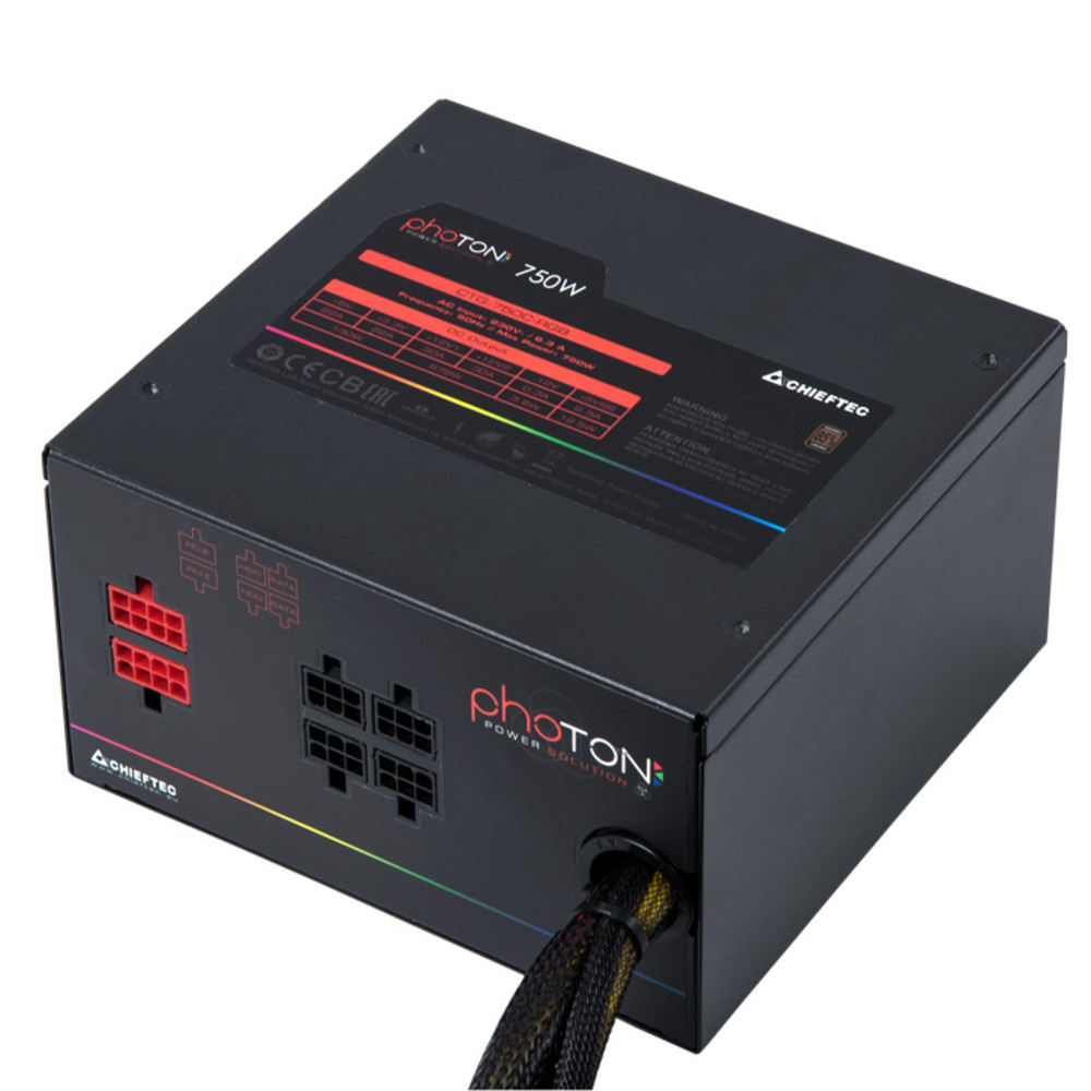 Блок питания Chieftec CTG-750C-RGB 750 Вт - миниатюра 11