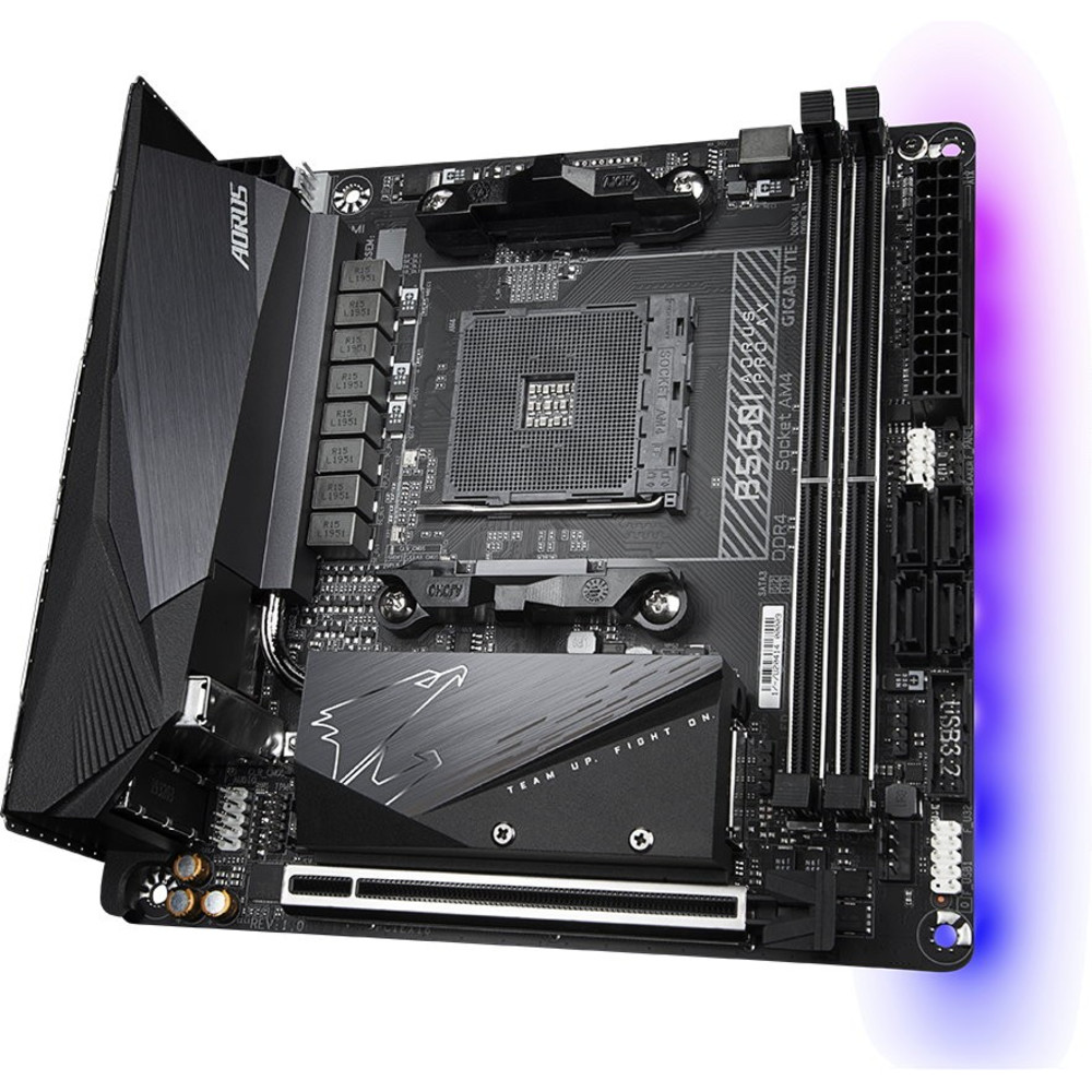 Материнская плата Gigabyte B550I AORUS PRO AX Mini-ITX, AMD AM4 - миниатюра 8