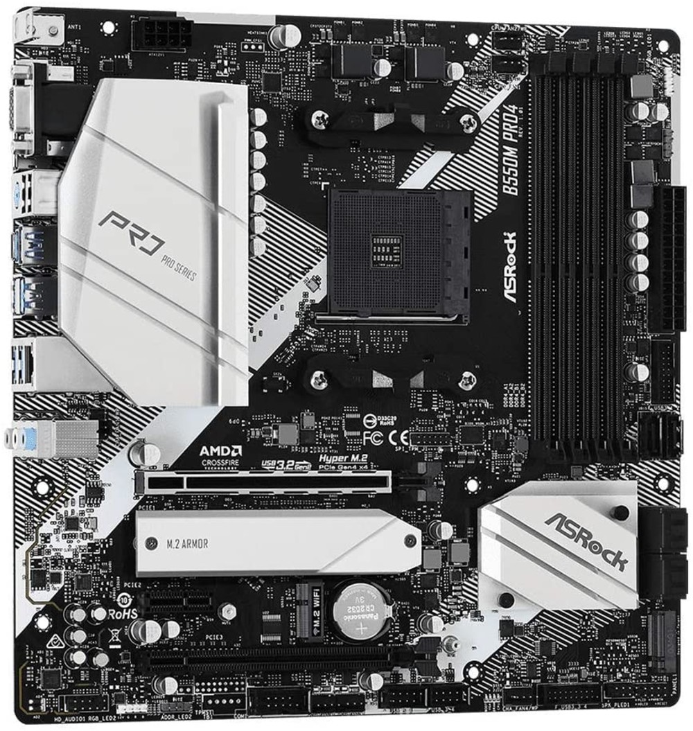Материнская плата ASRock B550M Pro4 B550M PRO4 Micro-ATX, AMD AM4 - миниатюра 7