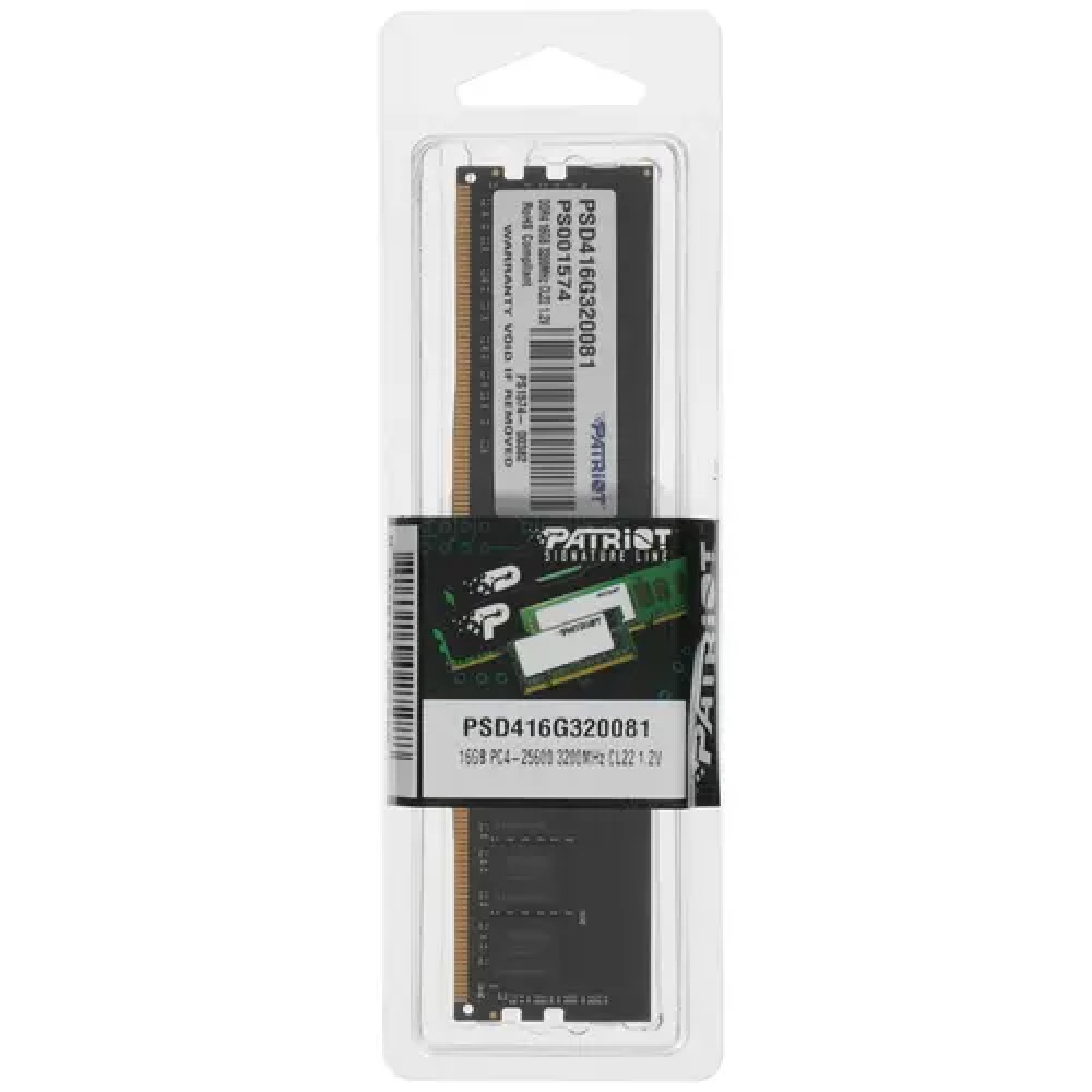 ОЗУ Patriot Signature Line PSD416G320081 DIMM, DDR4, 16 Гб, 3200 МГц - миниатюра 6