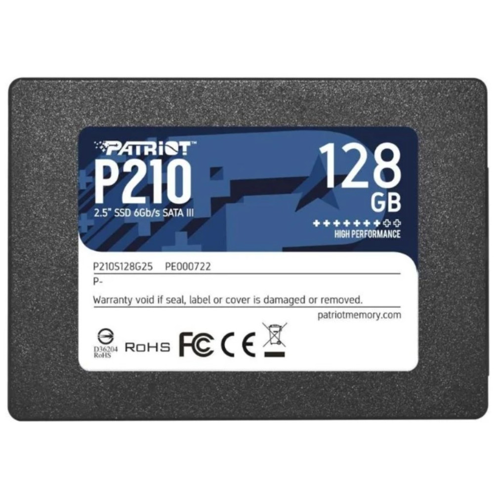 Жесткий диск Patriot P210S128G25 SSD (твердотельные), 128 ГБ, 2.5 дюйма, SATA - миниатюра 5