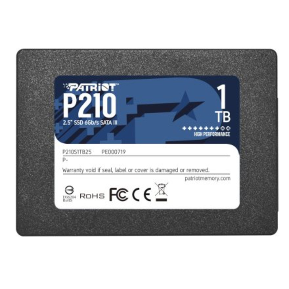Жесткий диск Patriot 1 ТБ P210S1TB25 SSD (твердотельные), 1 ТБ, 2.5 дюйма, SATA - миниатюра 2