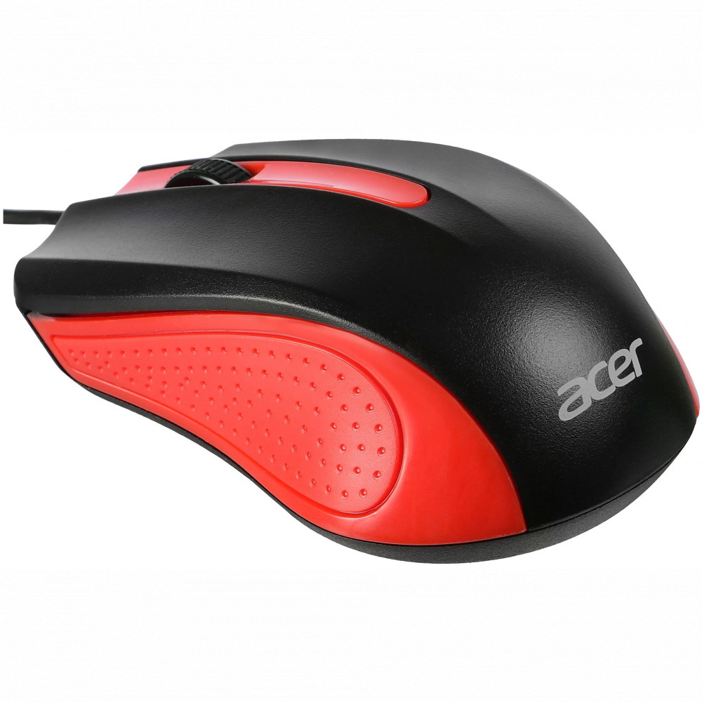 Мышь Acer OMW012 черный/красный ZL.MCEEE.003 Бюджетные, Проводная - миниатюра 6