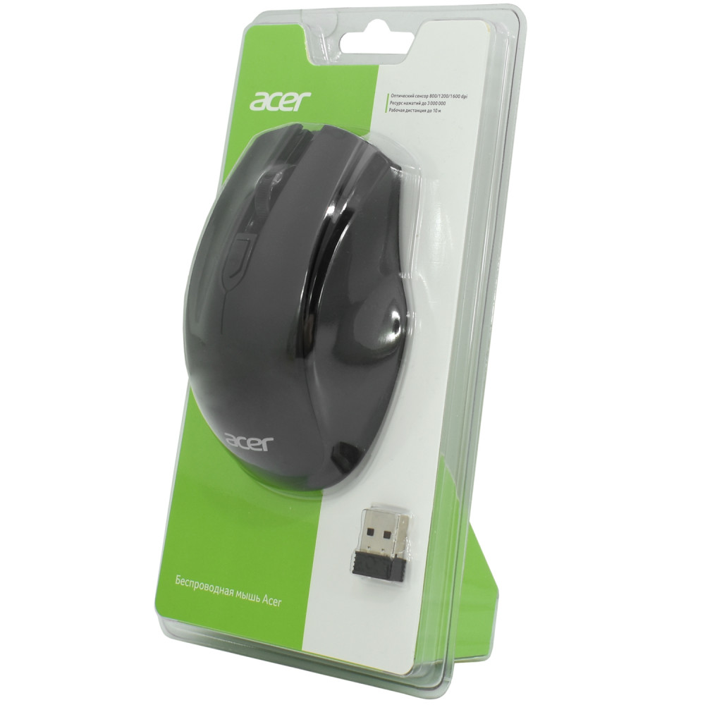 Мышь Acer OMR030 ZL.MCEEE.007 Бюджетные, Беспроводная - миниатюра 2