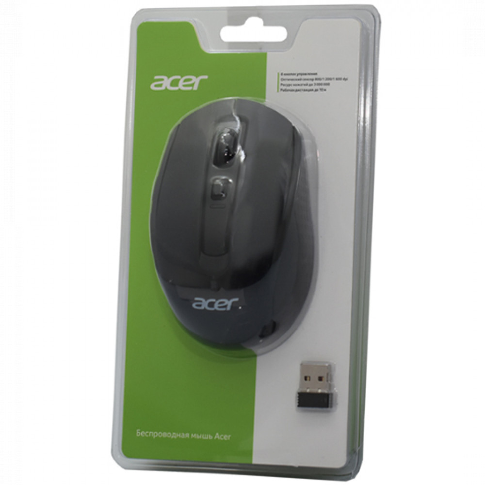 Мышь Acer OMR060 ZL.MCEEE.00C Бюджетные, Беспроводная - миниатюра 2