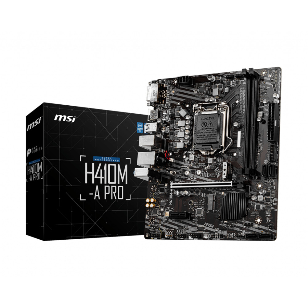 Материнская плата MSI H410M-A PRO Micro-ATX, LGA 1200