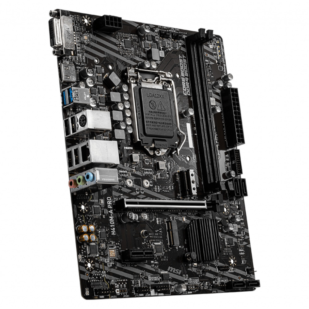 Материнская плата MSI H410M-A PRO Micro-ATX, LGA 1200 - миниатюра 7