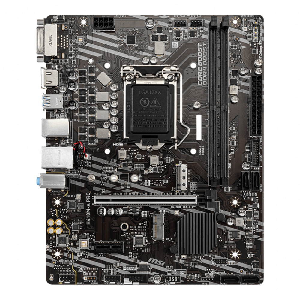 Материнская плата MSI H410M-A PRO Micro-ATX, LGA 1200 - миниатюра 8