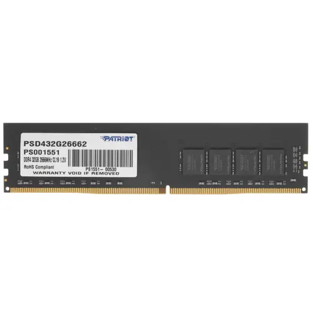 ОЗУ Patriot Signature Line PSD432G26662 DIMM, DDR4, 32 Гб, 2666 МГц - миниатюра 4