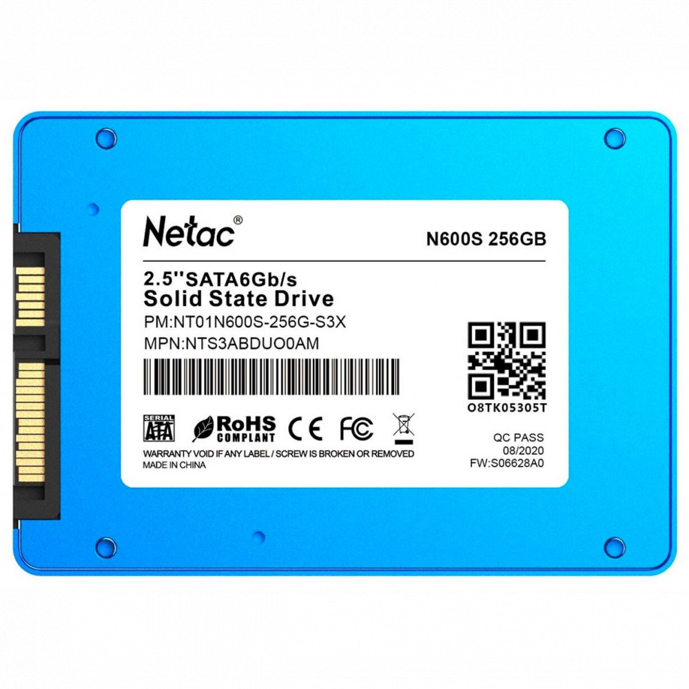 Жесткий диск Netac N600S Series NT01N600S-256G-S3X SSD (твердотельные), 256 ГБ, 2.5 дюйма, SATA - миниатюра 7