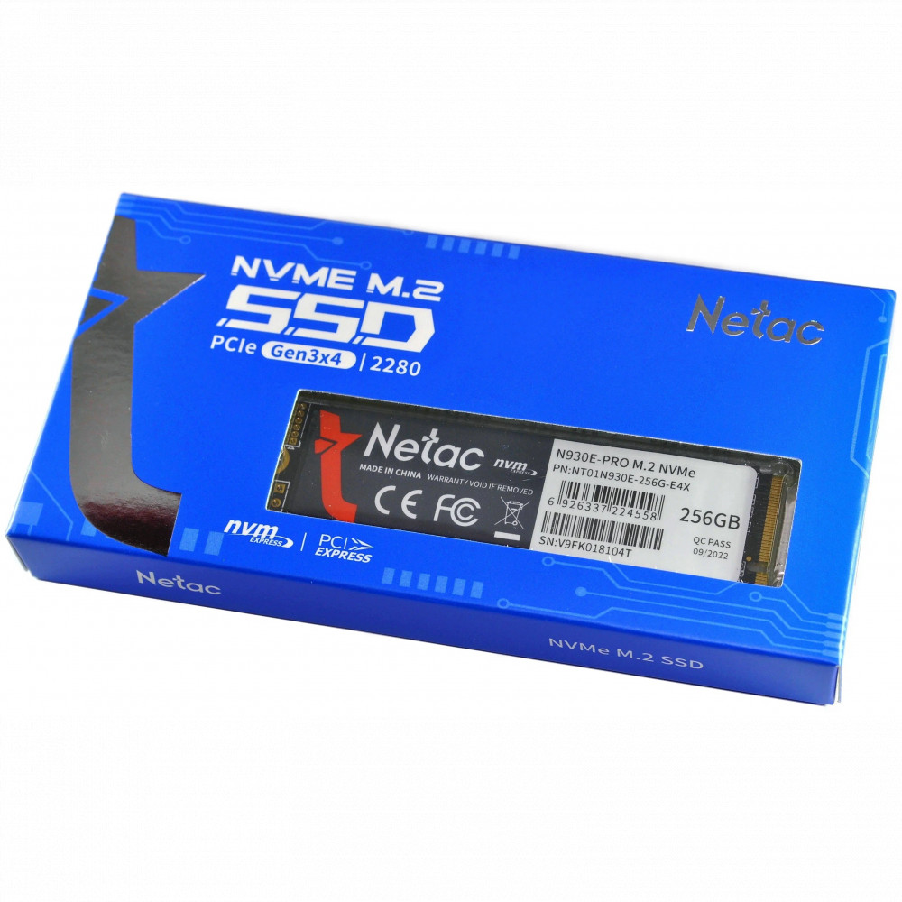 Жесткий диск Netac N930E Pro Series NT01N930E-256G-E4X SSD (твердотельные), 256 ГБ, M.2, PCIe - миниатюра 8