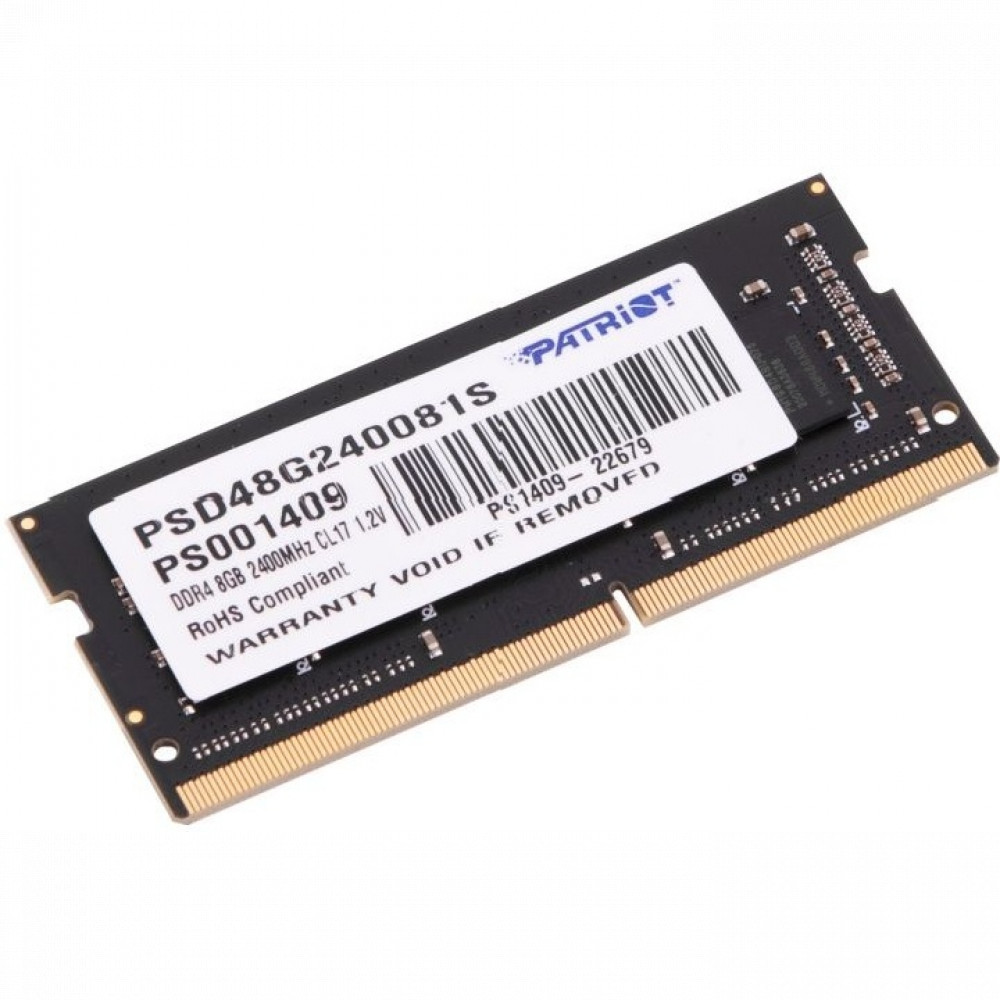 ОЗУ Patriot Signature PSD48G320081S SO-DIMM, DDR4, 8 Гб, 3200 МГц - миниатюра 2