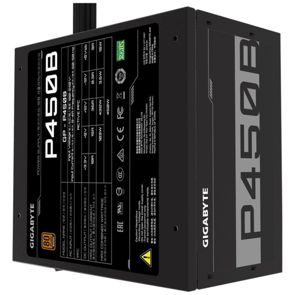 Блок питания Gigabyte GP-P450B 450 Вт - миниатюра 10