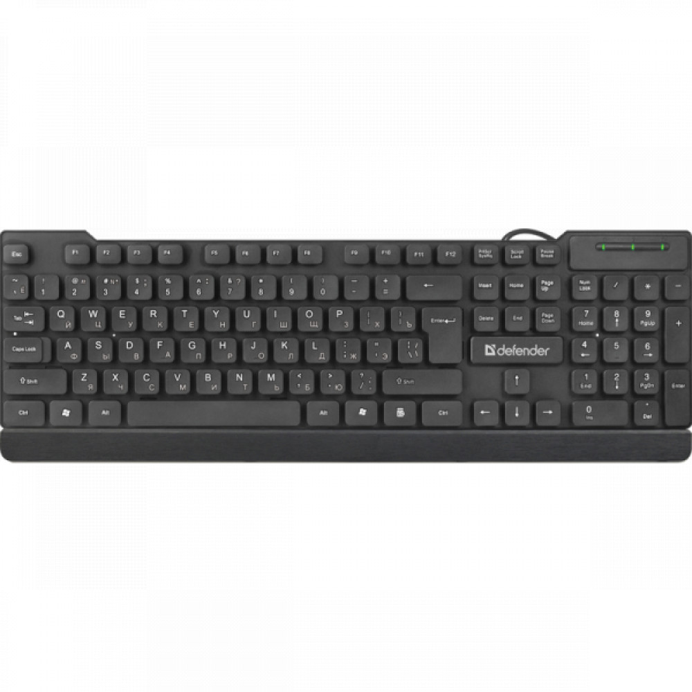 Клавиатура Defender Element HB-190 USB RU 45191 Проводная, USB - миниатюра 3