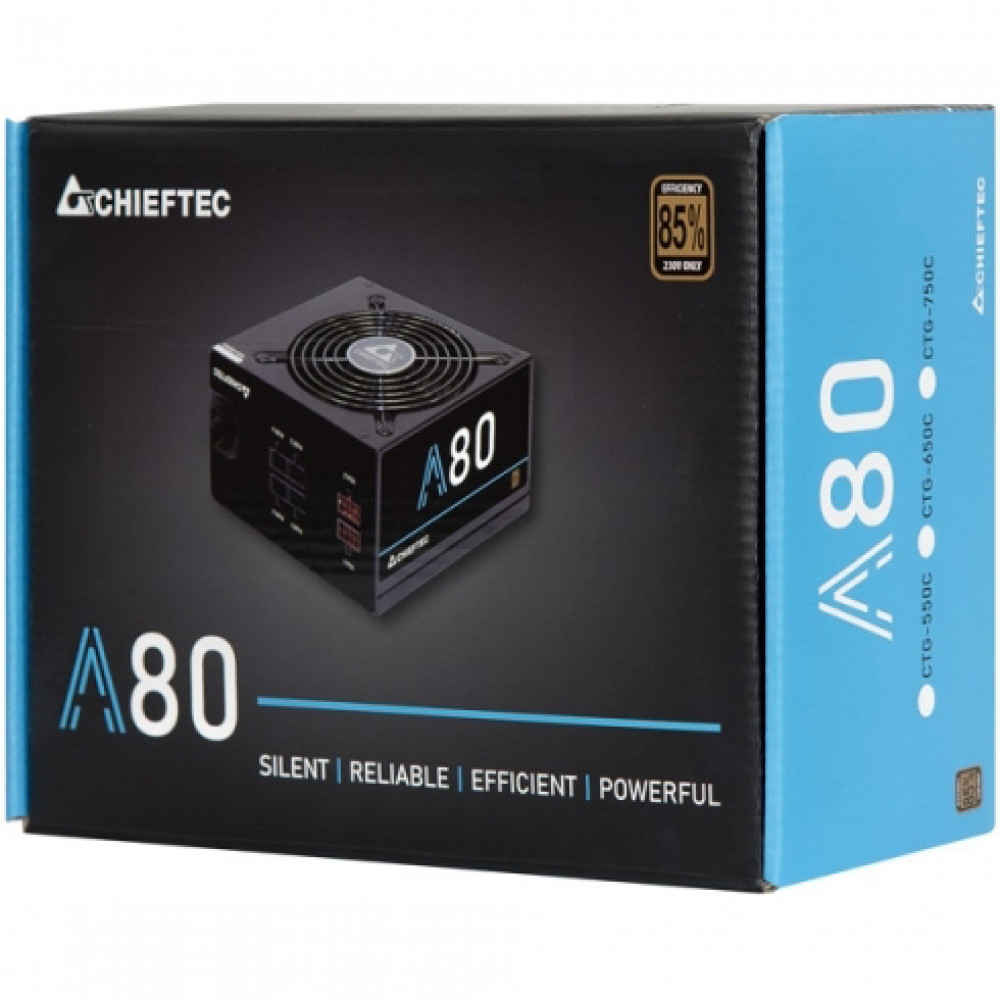 Блок питания Chieftec A80 750W CTG-750C 750 Вт - миниатюра 4
