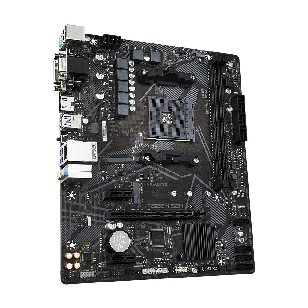 Материнская плата Gigabyte A520M S2H Micro-ATX, AMD AM4 - миниатюра 7