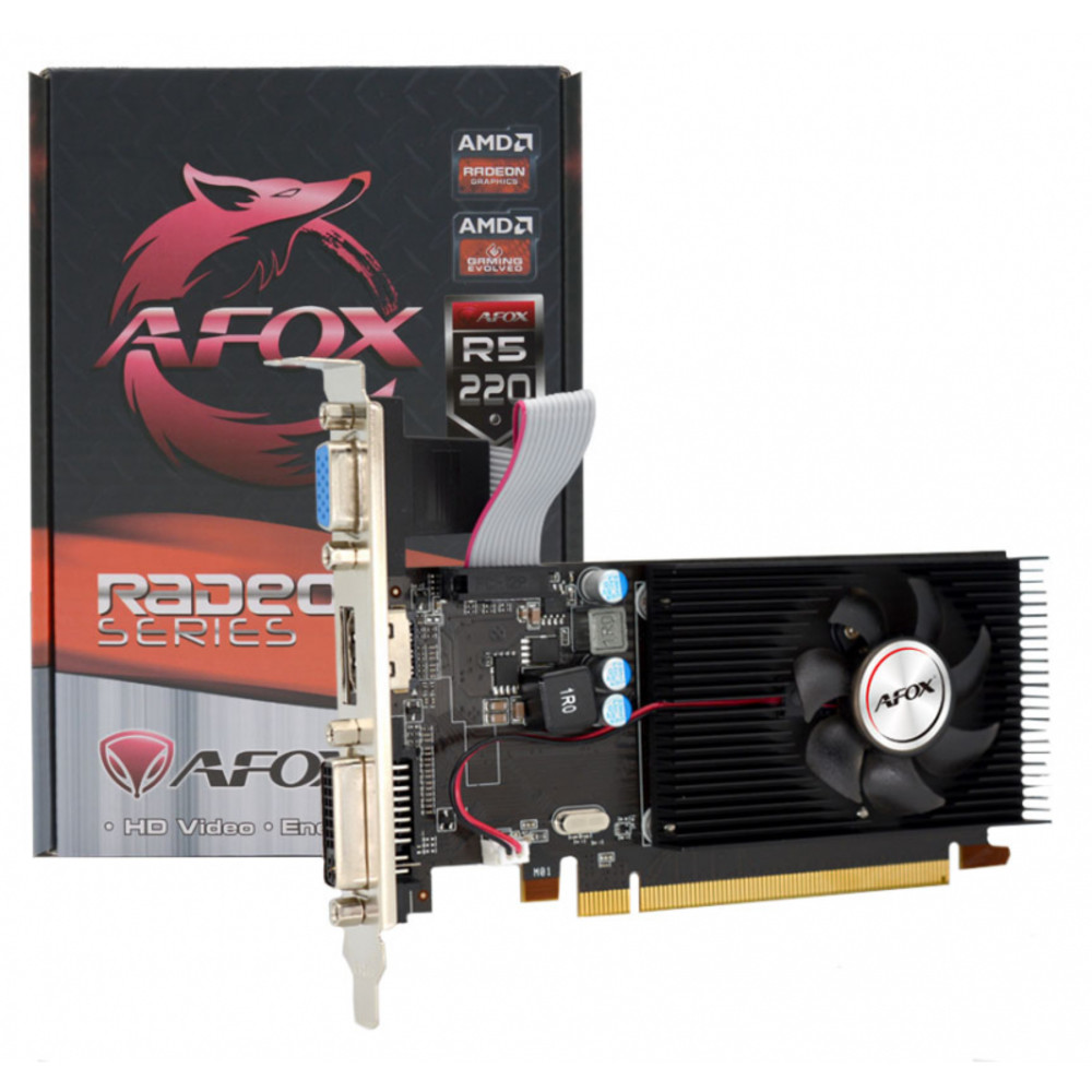 Видеокарта AFOX AMD R5 220 AFR5220-2048D3L5 2 ГБ - миниатюра 4