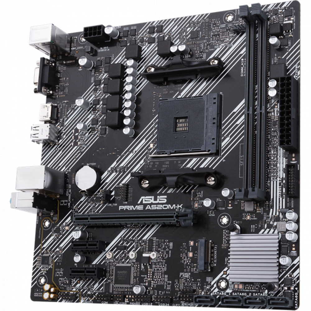 Материнская плата Asus PRIME A520M-K Micro-ATX, AMD AM4 - миниатюра 10