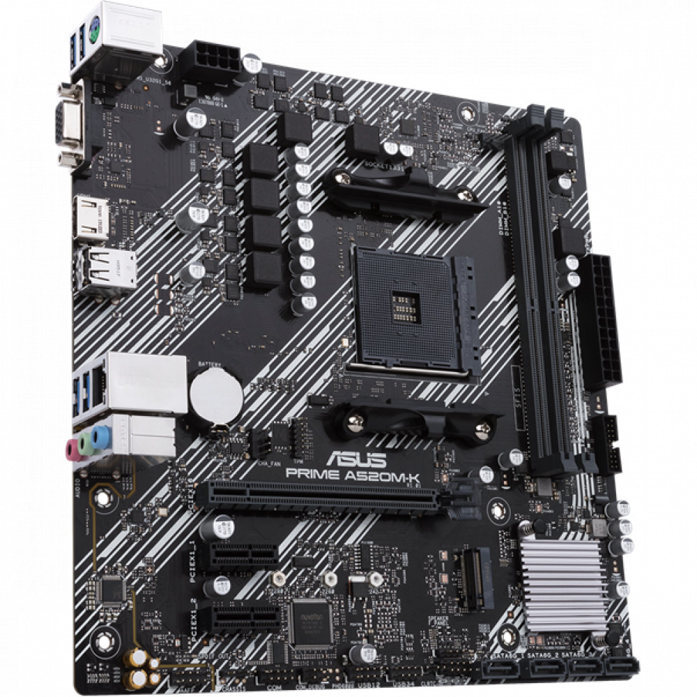 Материнская плата Asus PRIME A520M-K Micro-ATX, AMD AM4 - миниатюра 8
