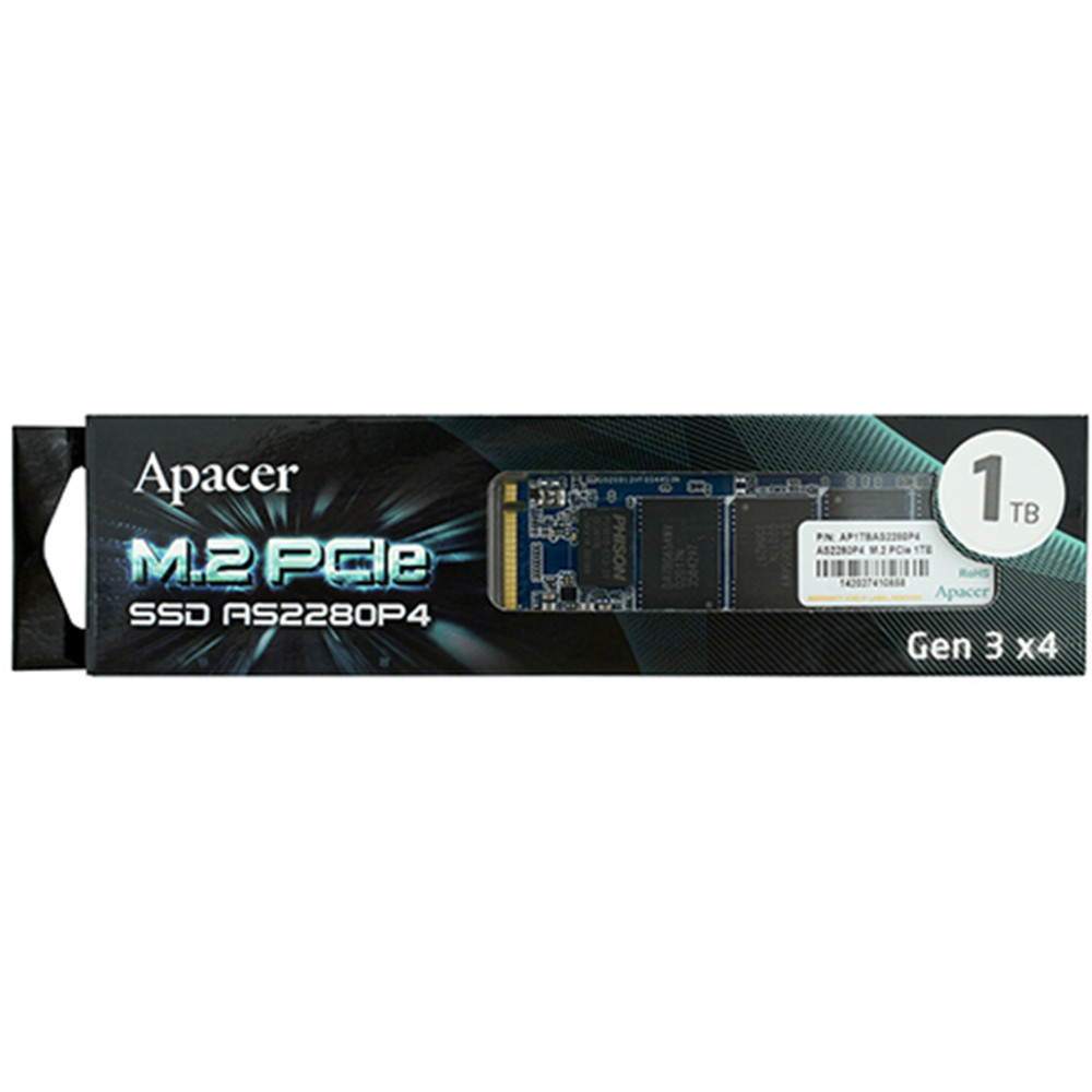 Жесткий диск Apacer AS2280P4 AP1TBAS2280P4-1 SSD (твердотельные), 1 ТБ, M.2, PCIe - миниатюра 6