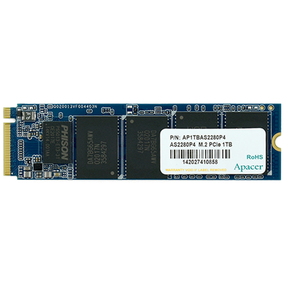 Жесткий диск Apacer AS2280P4 AP1TBAS2280P4-1 SSD (твердотельные), 1 ТБ, M.2, PCIe - миниатюра 4