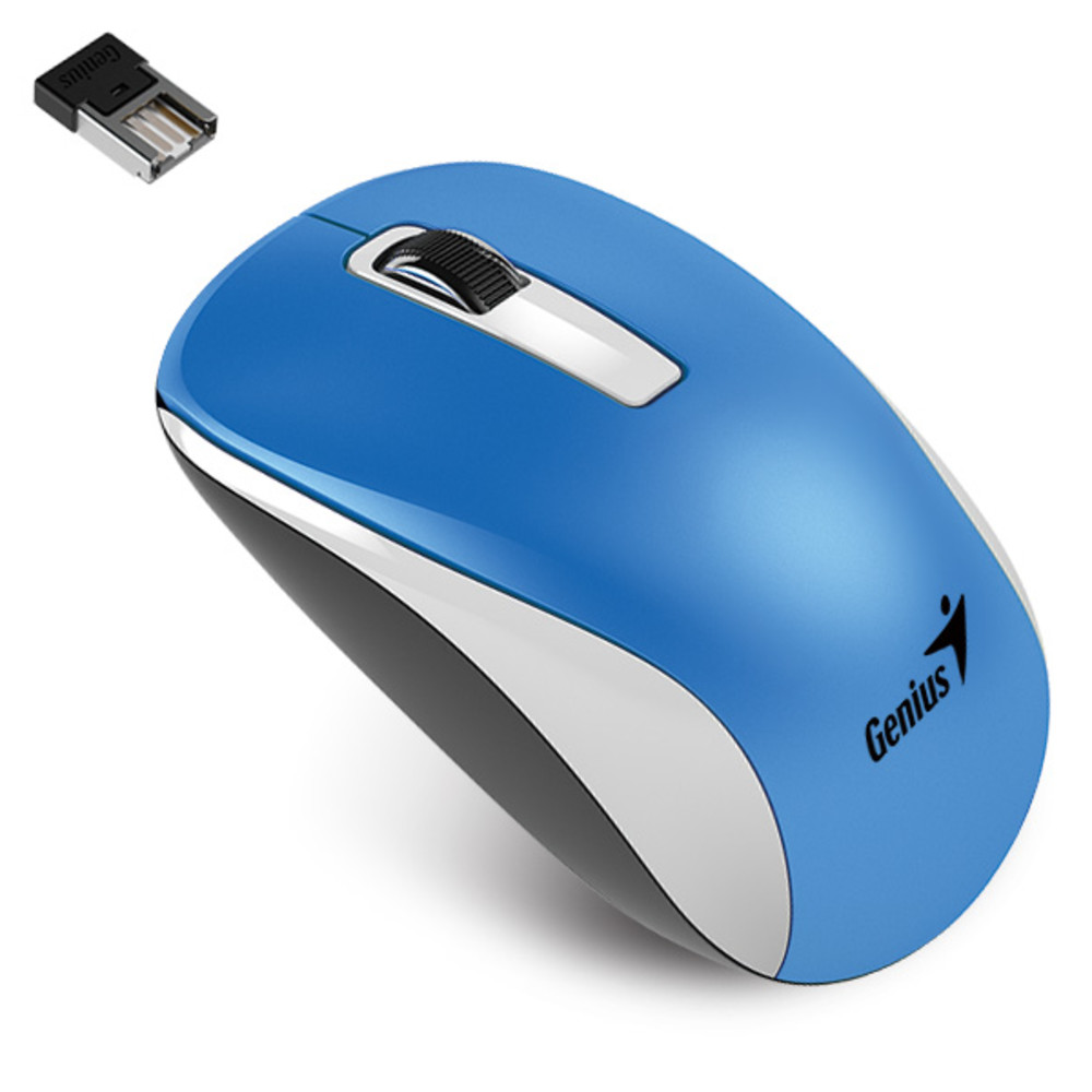 Мышь Genius NX-7010 White/Blue 31030114110 Бюджетные, Беспроводная - миниатюра 2