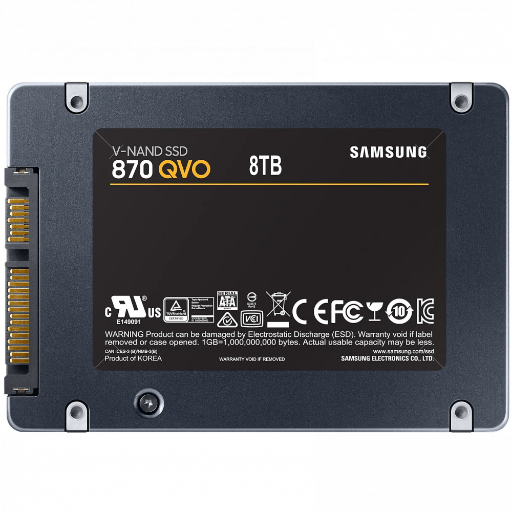Жесткий диск Samsung 870 QVO MZ-77Q8T0BW SSD (твердотельные), 8 ТБ, 2.5 дюйма, SATA - миниатюра 10