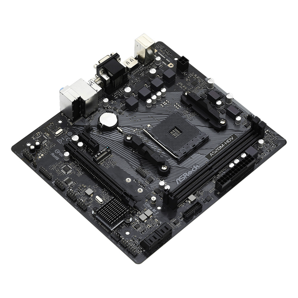 Материнская плата ASRock A520M-HDV Micro-ATX, AMD AM4 - миниатюра 7