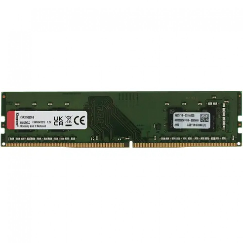ОЗУ Kingston 8 ГБ KVR32N22S6/8 DIMM, DDR4, 8 Гб, 3200 МГц - миниатюра 4
