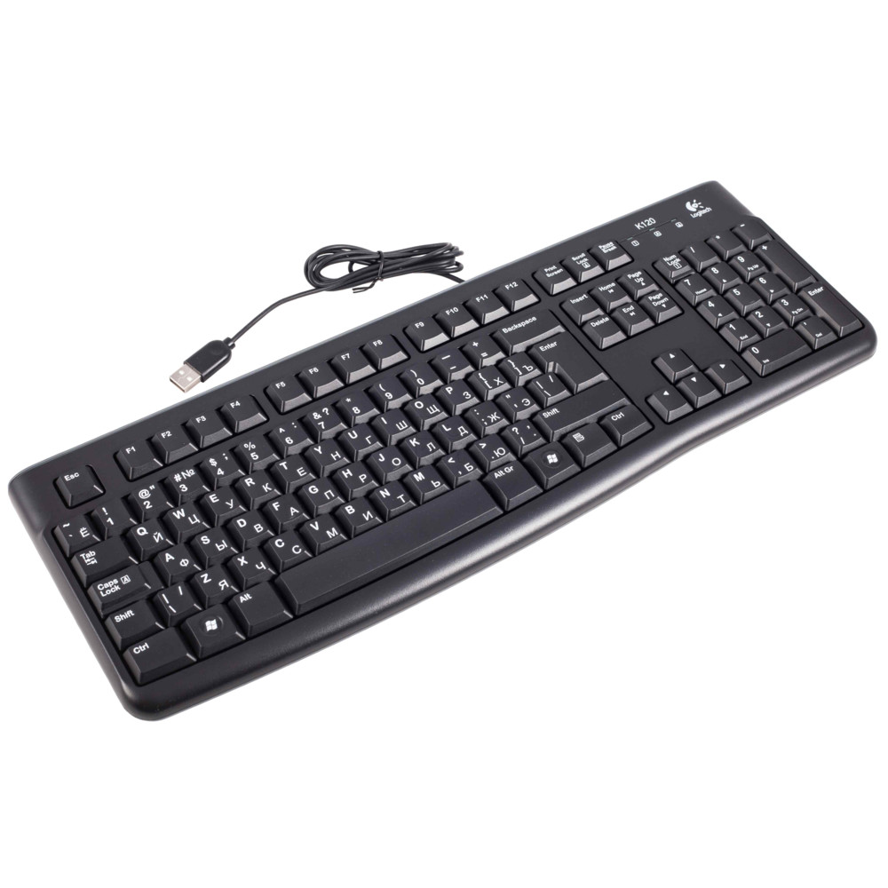 Клавиатура Logitech K120 920-002506 Проводная, USB - миниатюра 3