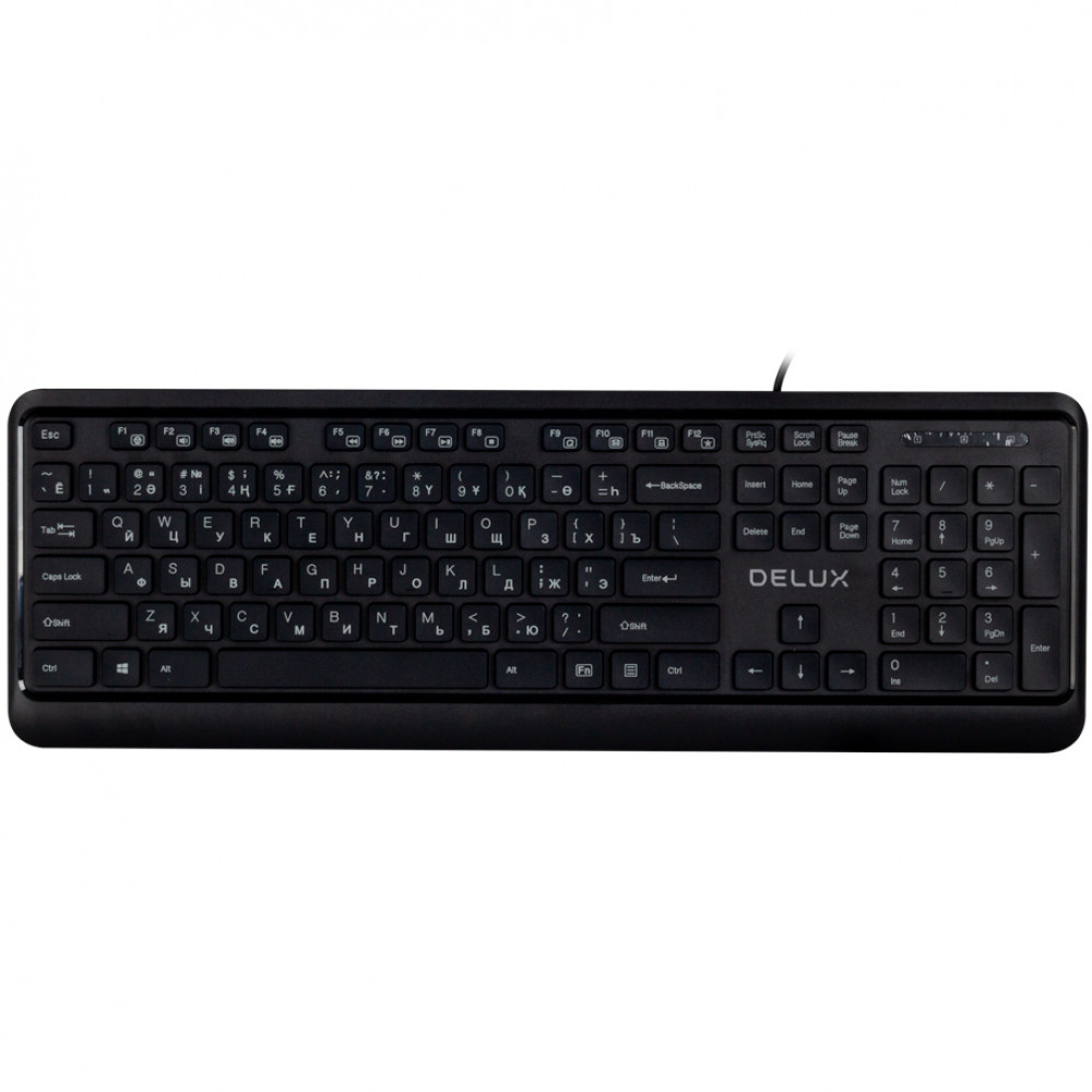 Клавиатура Deluxe DLK-290UB Проводная, USB - миниатюра 4