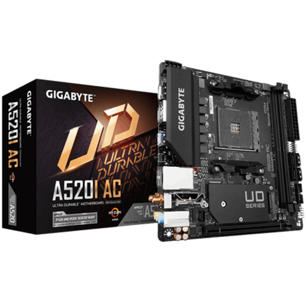 Материнская плата Gigabyte A520I AC Mini-ITX, AMD AM4 - миниатюра 7