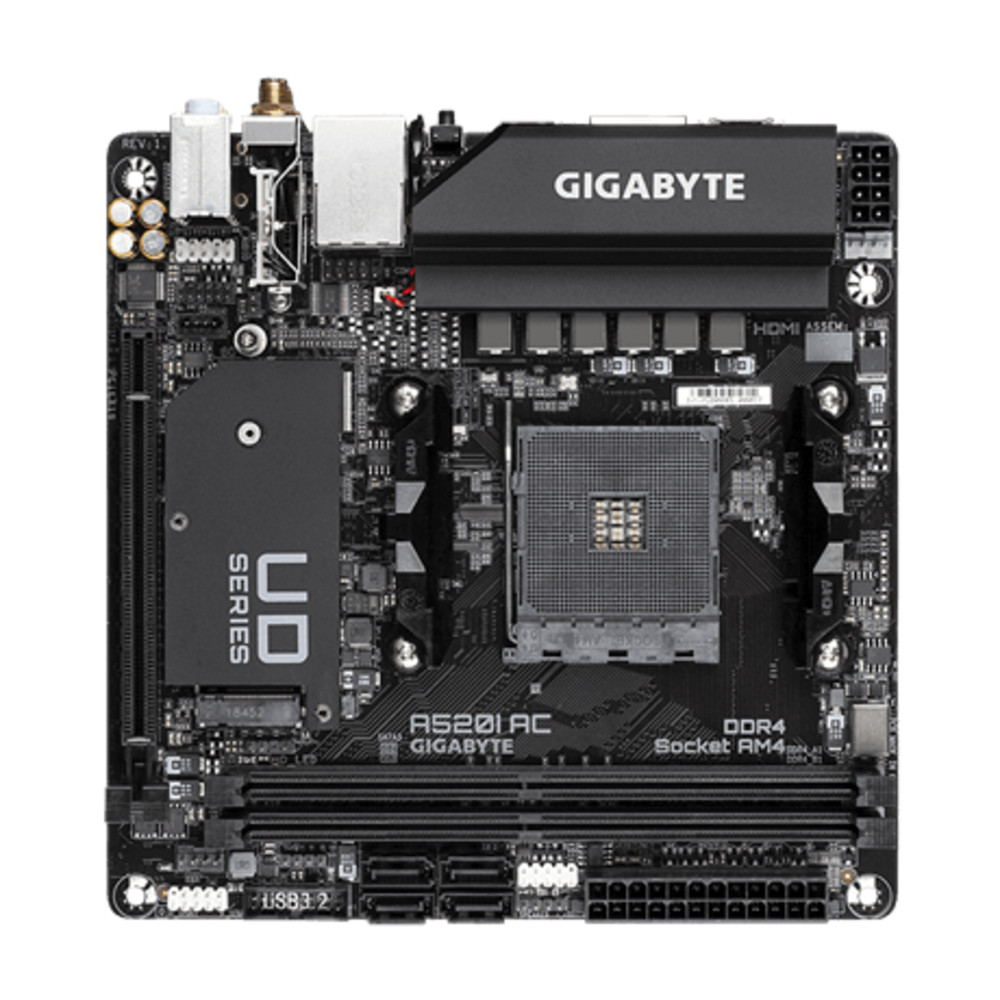Материнская плата Gigabyte A520I AC Mini-ITX, AMD AM4 - миниатюра 6