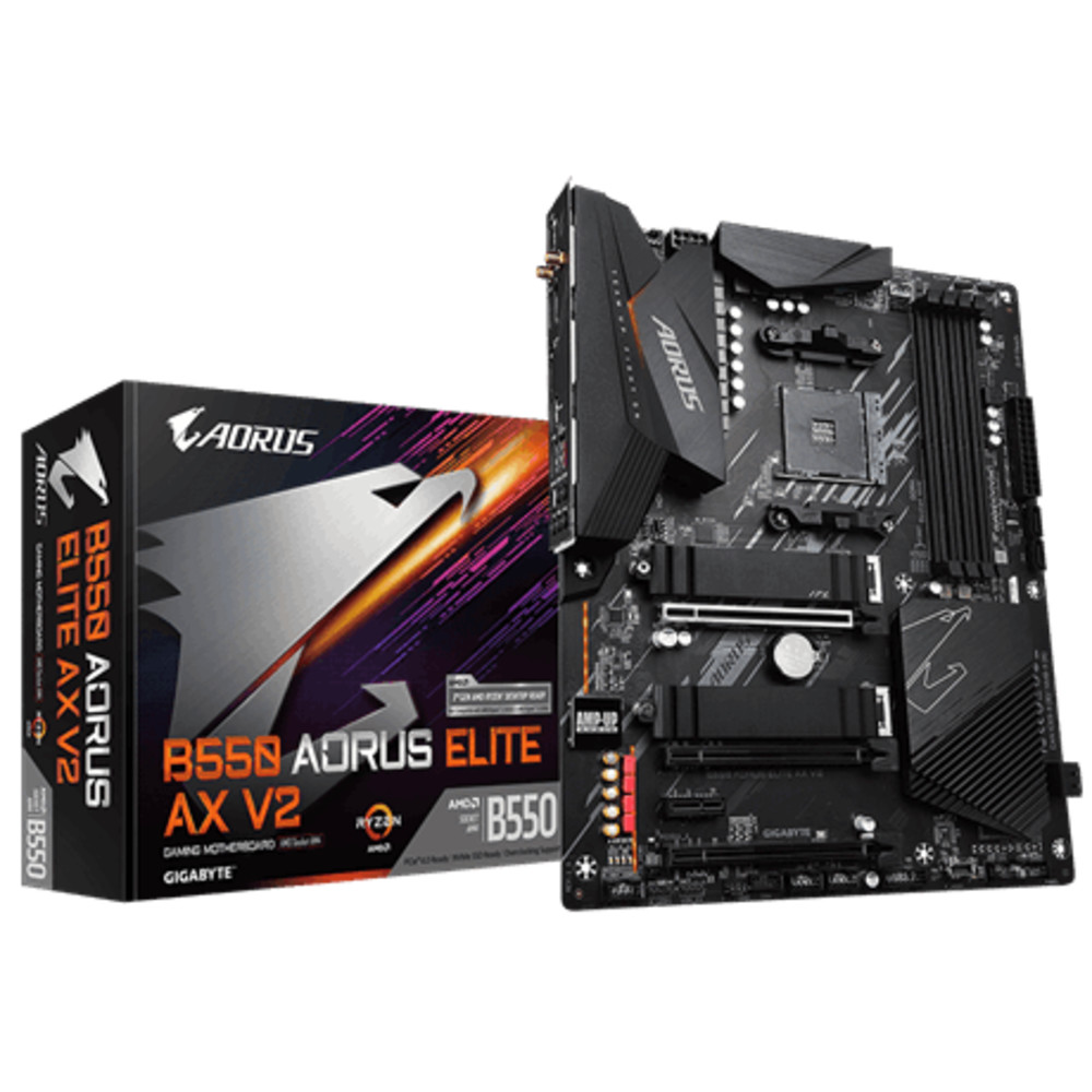 Материнская плата Gigabyte B550 AORUS ELITE AX V2 ATX, AMD AM4 - миниатюра 6