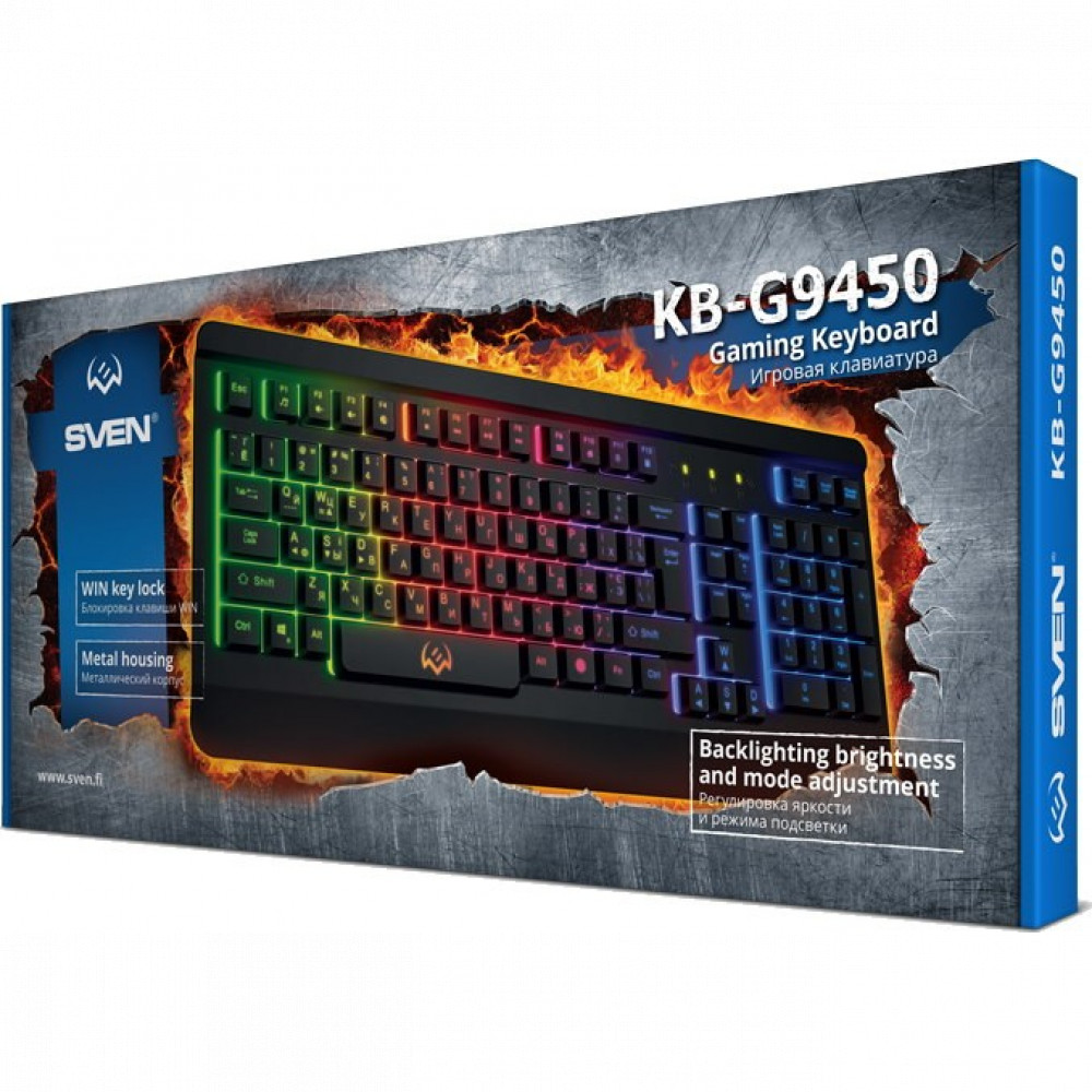 Клавиатура Sven KB-G9450 SV-019129 Проводная, USB - миниатюра 14