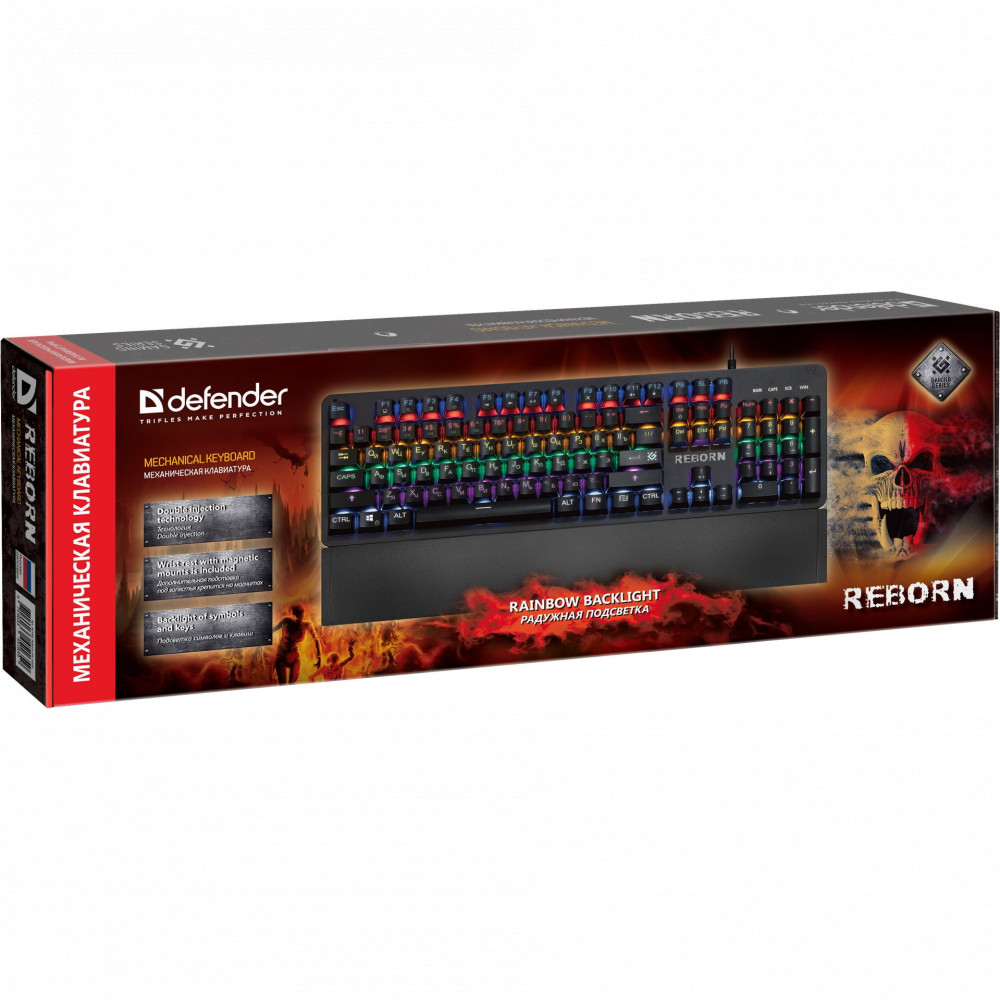 Клавиатура Defender Reborn GK-165DL 45165 Проводная, USB - миниатюра 14