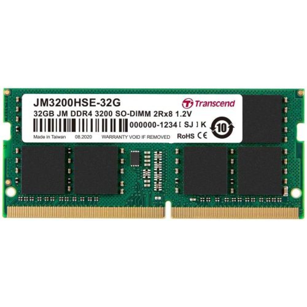 ОЗУ Transcend 16 ГБ JM3200HSE-32G SO-DIMM, DDR4, 16 Гб, 3200 МГц - миниатюра 2