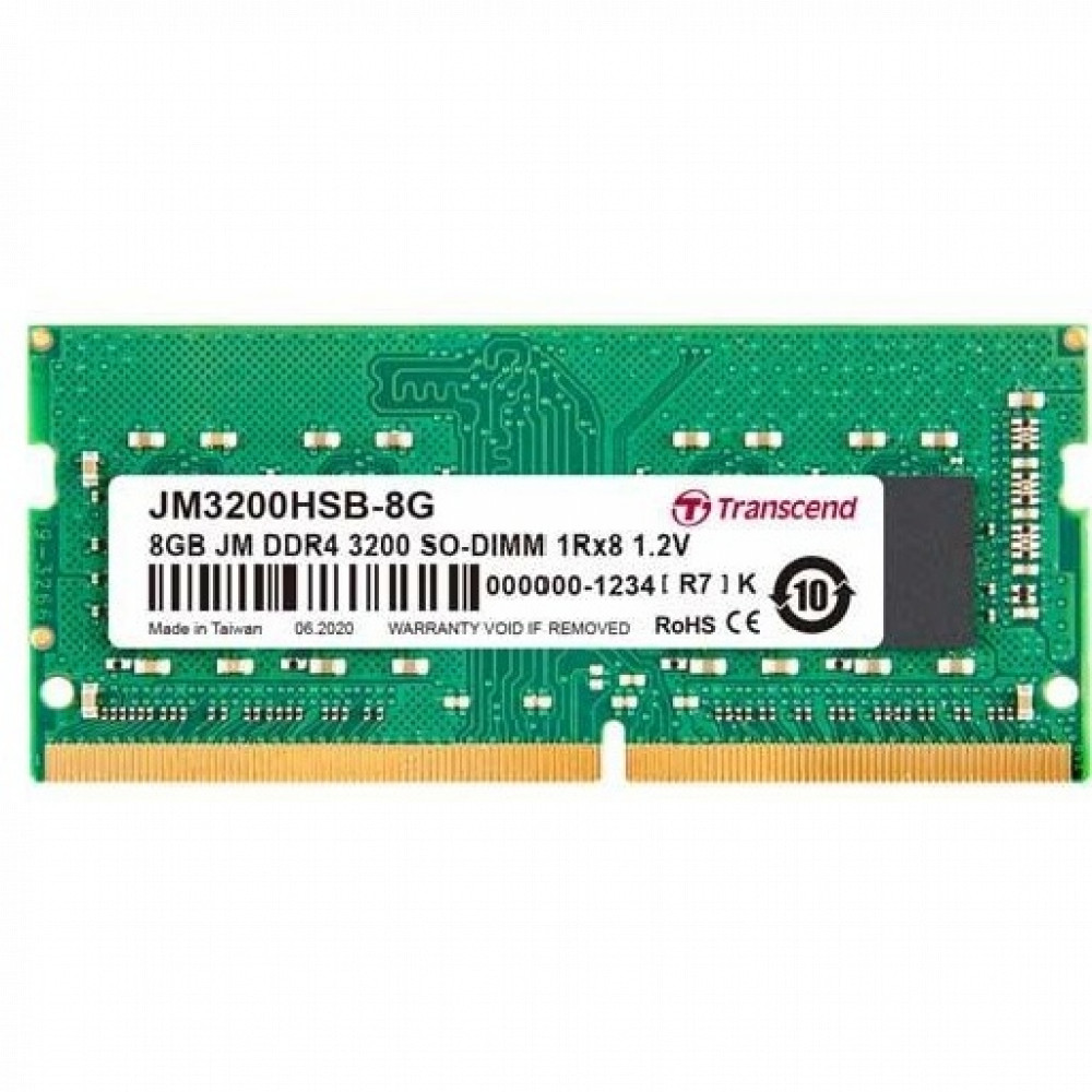 ОЗУ Transcend 8 ГБ JM3200HSB-8G SO-DIMM, DDR4, 8 Гб, 3200 МГц - миниатюра 2
