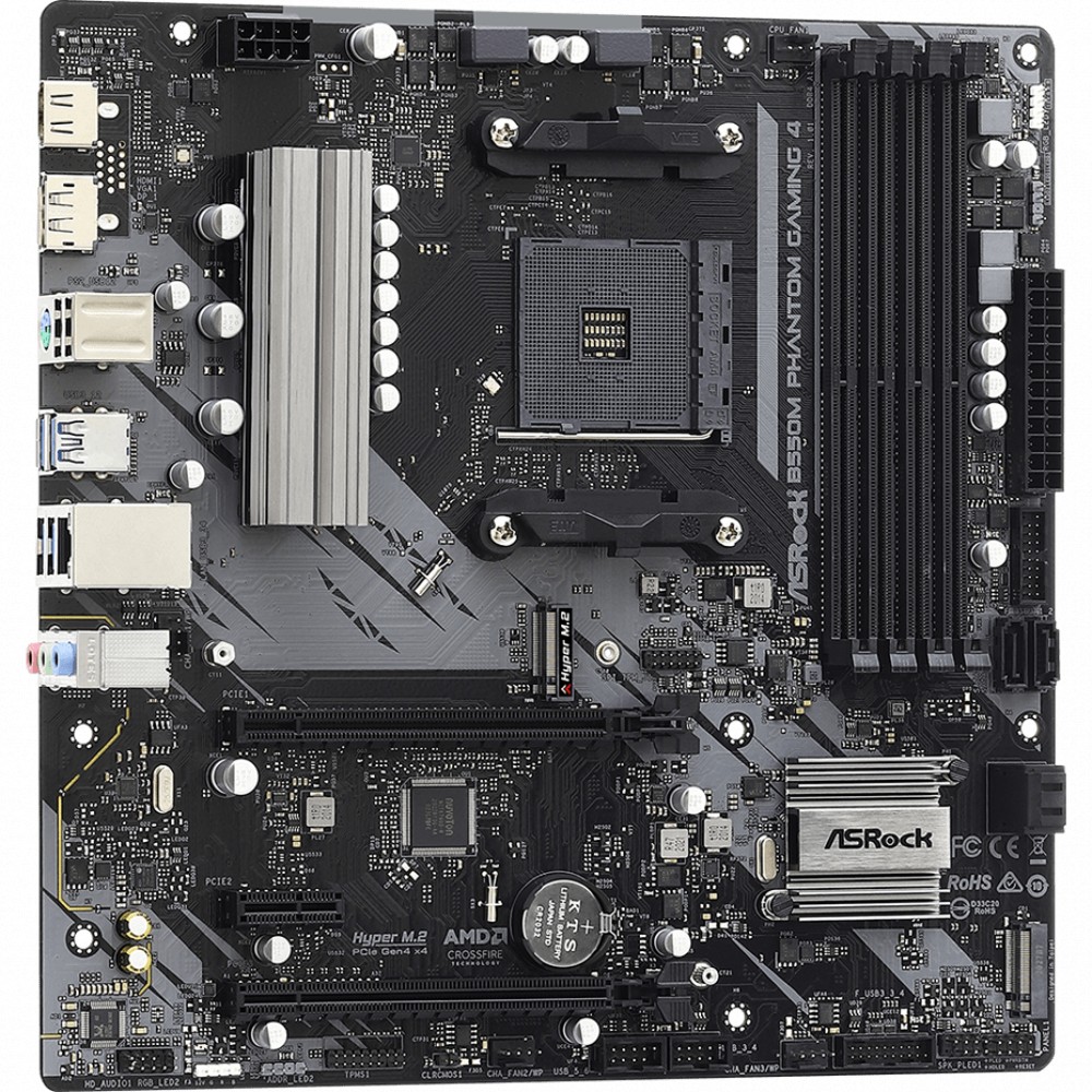 Материнская плата ASRock B550M PHANTOM GAMING 4 Micro-ATX, AMD AM4 - миниатюра 6