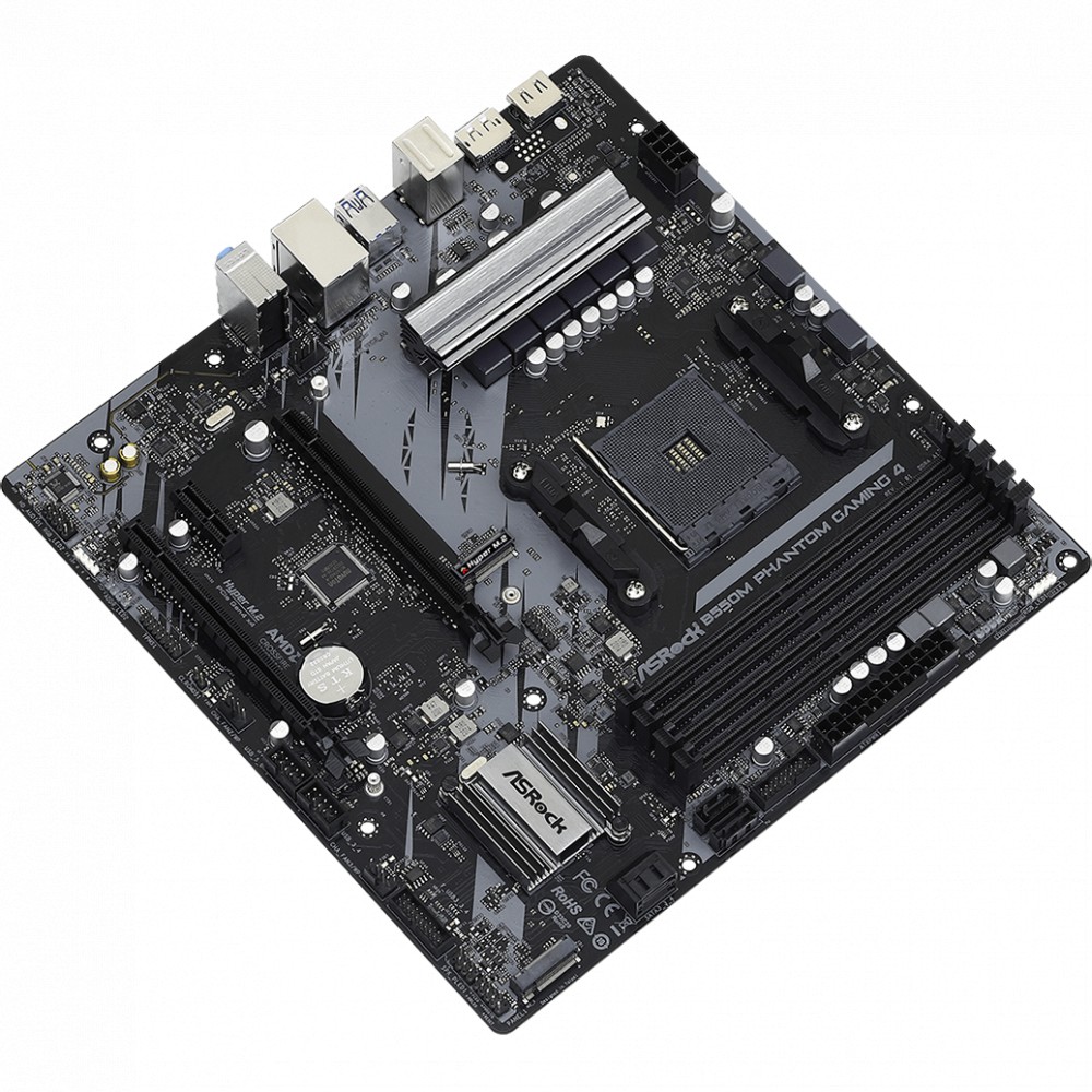 Материнская плата ASRock B550M PHANTOM GAMING 4 Micro-ATX, AMD AM4 - миниатюра 7