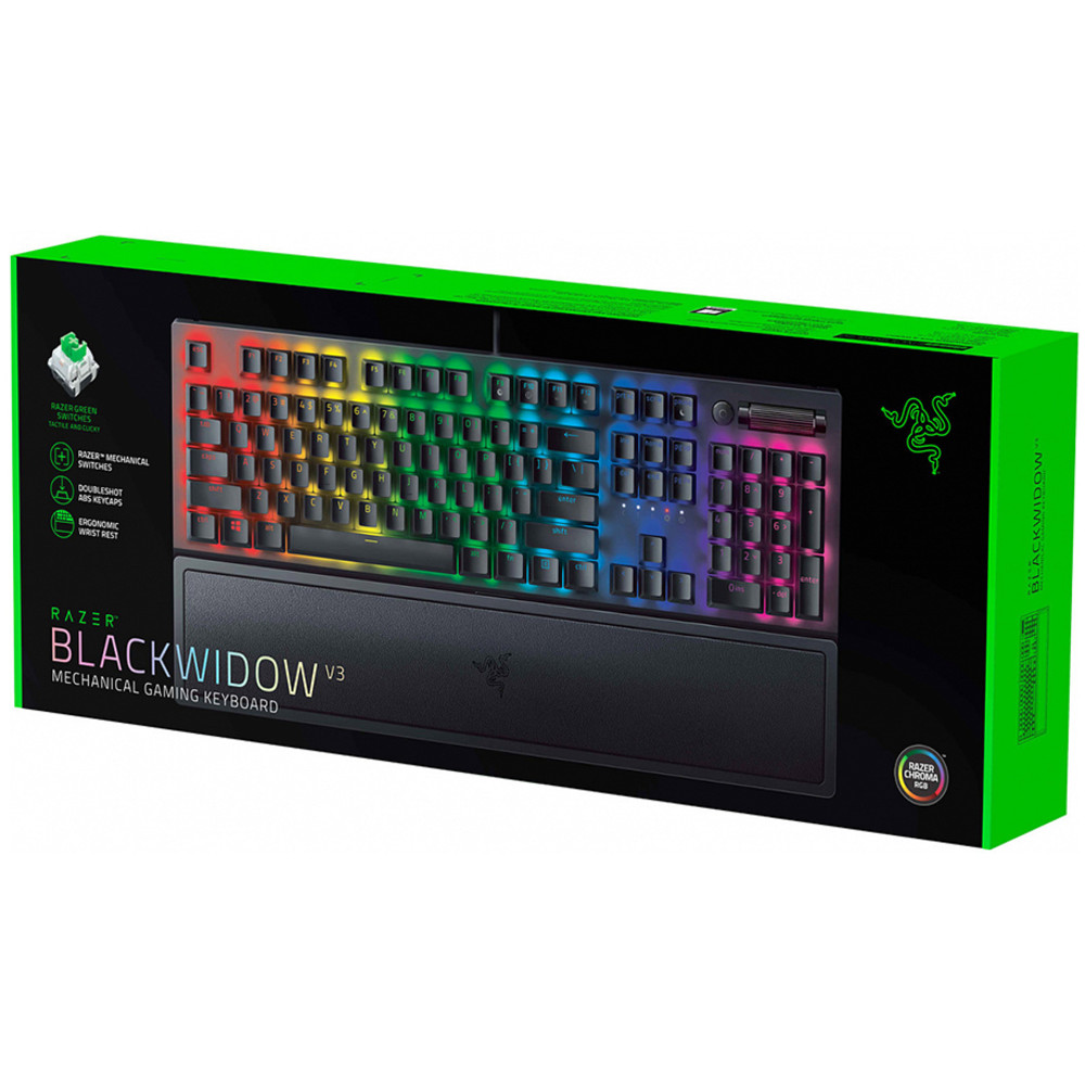 Клавиатура Razer BlackWidow V3 Green Switch RZ03-03540800-R3R1 Проводная, USB - миниатюра 6